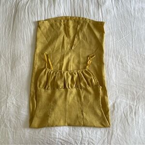 PrettyLittleThing Mustard Midi Dress